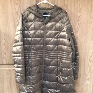 Lane Bryant Metallic Gold  Quilted Puffer Jacket